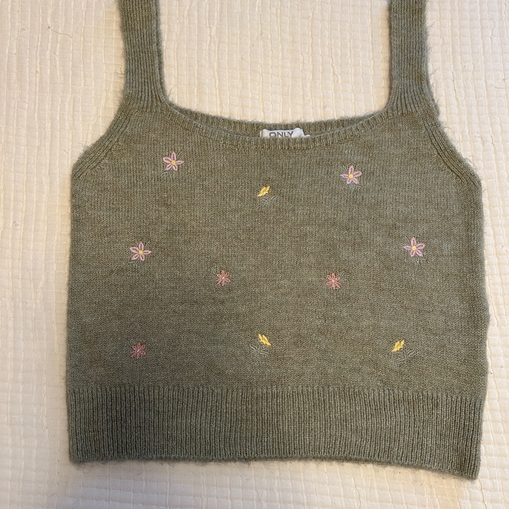 Only Olive Knit Top